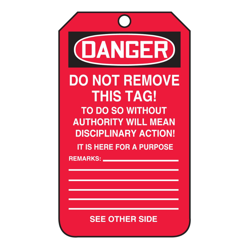 Accuform Danger Do Not Operate Plastic Safety Tag from Columbia Safety